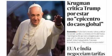 A primeira página do Jornal Económico de 22 de abril