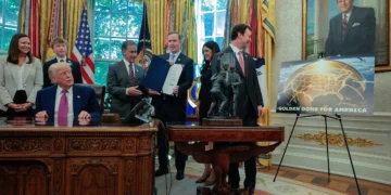 Domo de ouro será concluído até fim do mandato, diz Trump