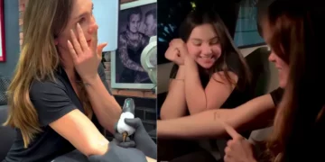 Flávia Alessandra se emociona ao realizar tatuagem para a filha; veja