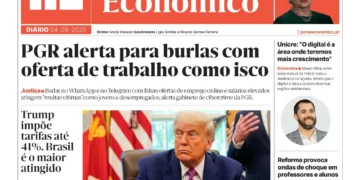 A primeira página do Jornal Económico de 4 de agosto