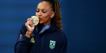 Atual campeã olímpica, Rebeca Andrade anuncia aposentadoria do solo