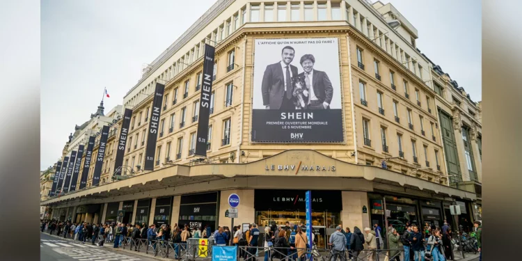 A polêmica inauguração da primeira loja física da chinesa Shein em Paris