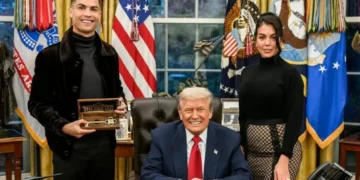 O que é a chave que Cristiano Ronaldo recebeu de Trump?
