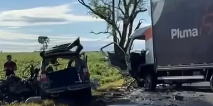 PR: seis pessoas da mesma família morrem em acidente entre carro e caminhão