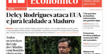 A primeira página do Jornal Económico de 5 de janeiro