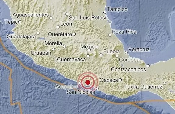 Duas mortes foram registradas após terremoto de magnitude 6,5 no México