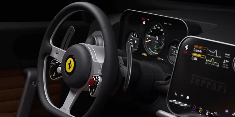 Ferrari revela nome e interior do primeiro carro elétrico; veja
