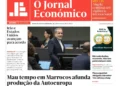 A primeira página do Jornal Económico de 18 de fevereiro